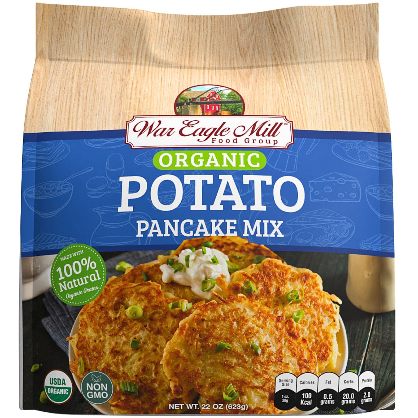 Potato Pancake Mix, Organic 22 oz. Bag