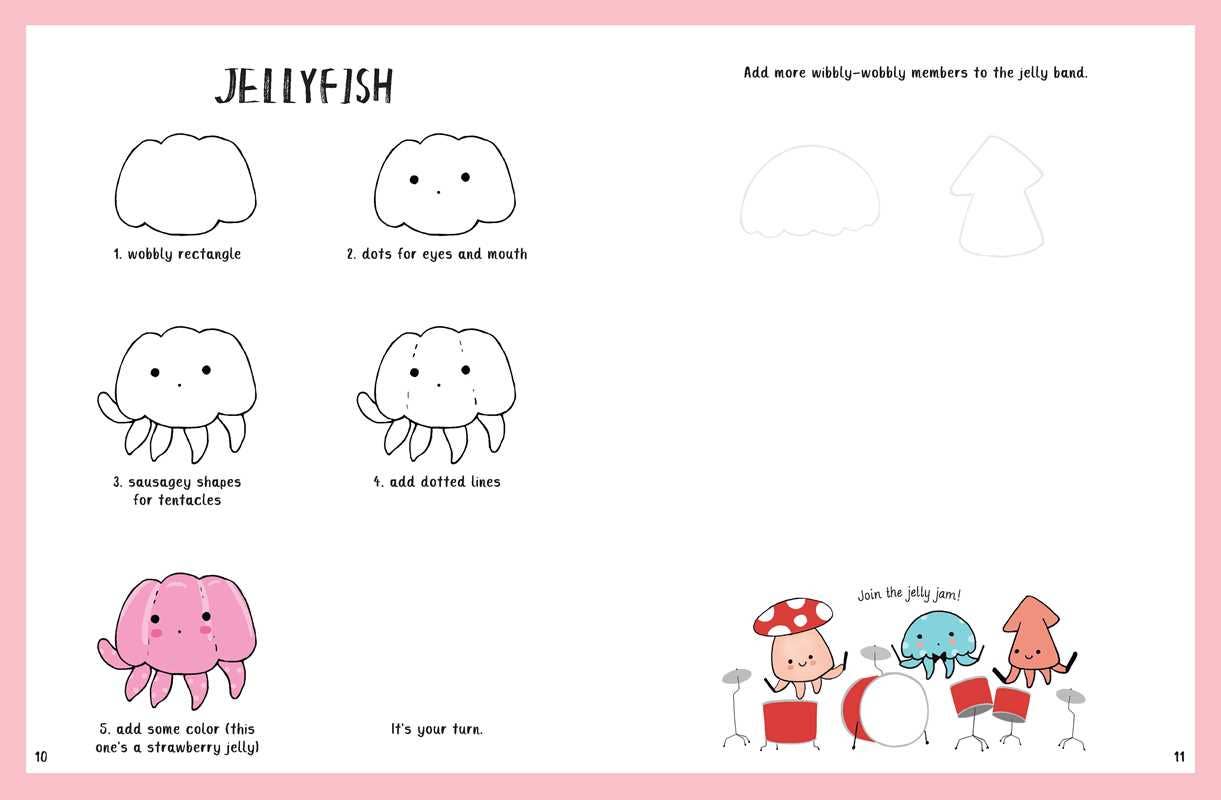How to Draw a Mermaid and Other Cute Creatures with Simple Shapes in 5 Steps by Lulu Mayo