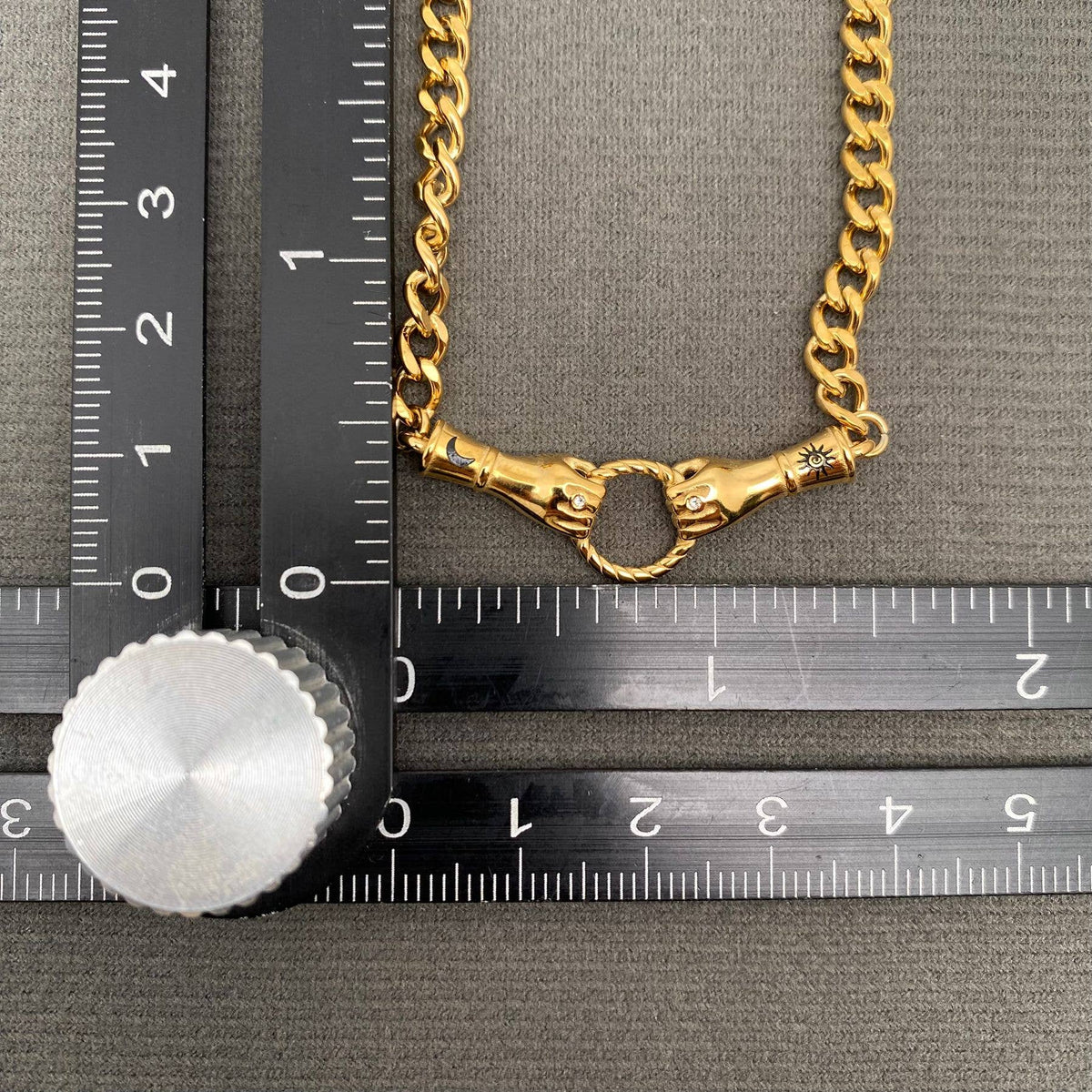 Hand of Friendship 18K Gold Plated Necklace
