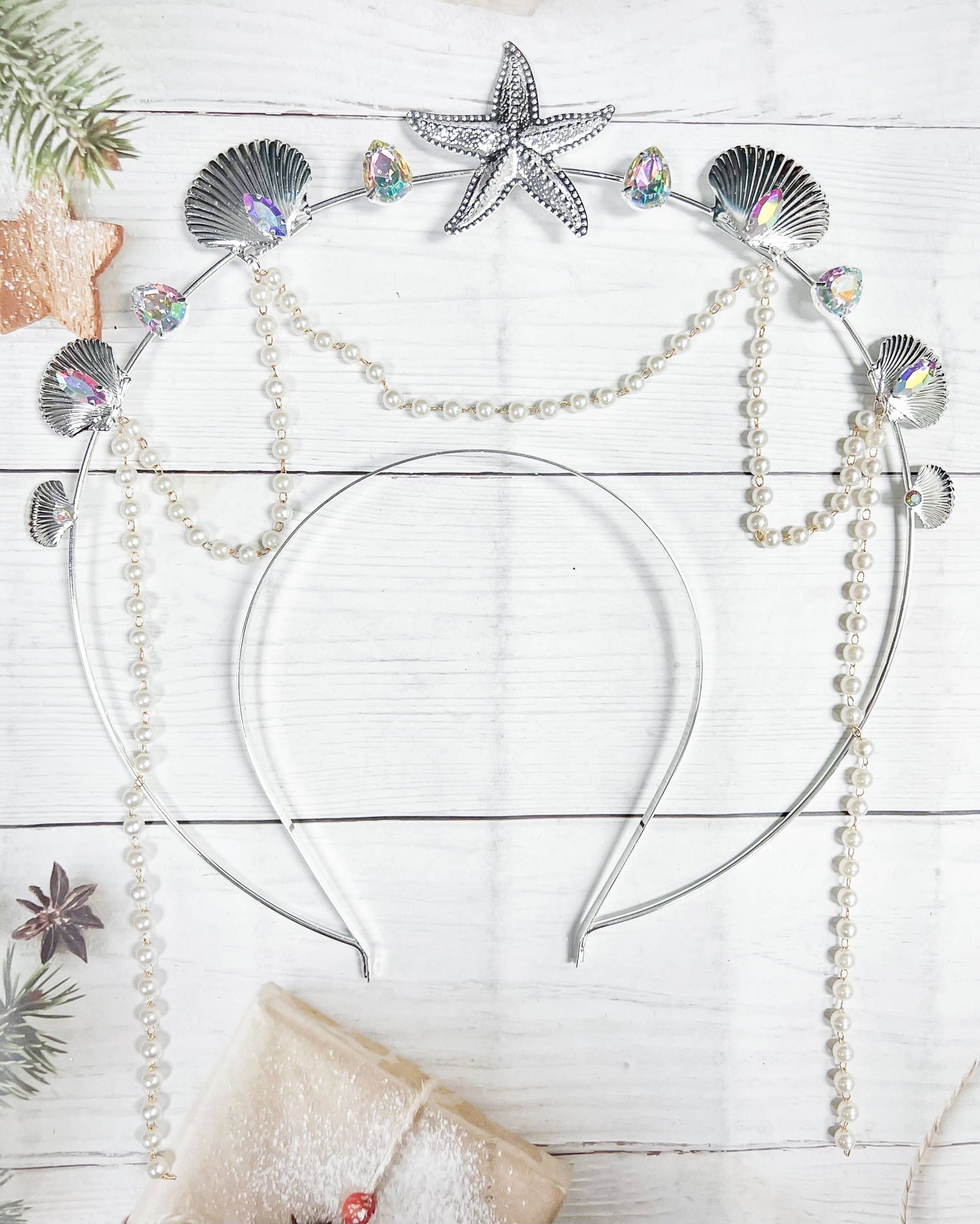 Mermaid Halo Crown, Seashell Halo Crown, Starfish Halo Crown