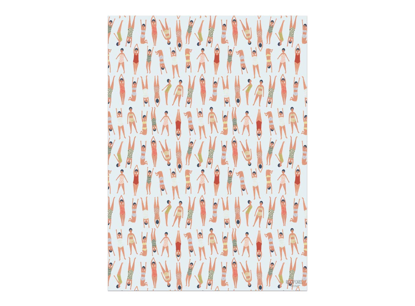 Swimmers wrapping paper