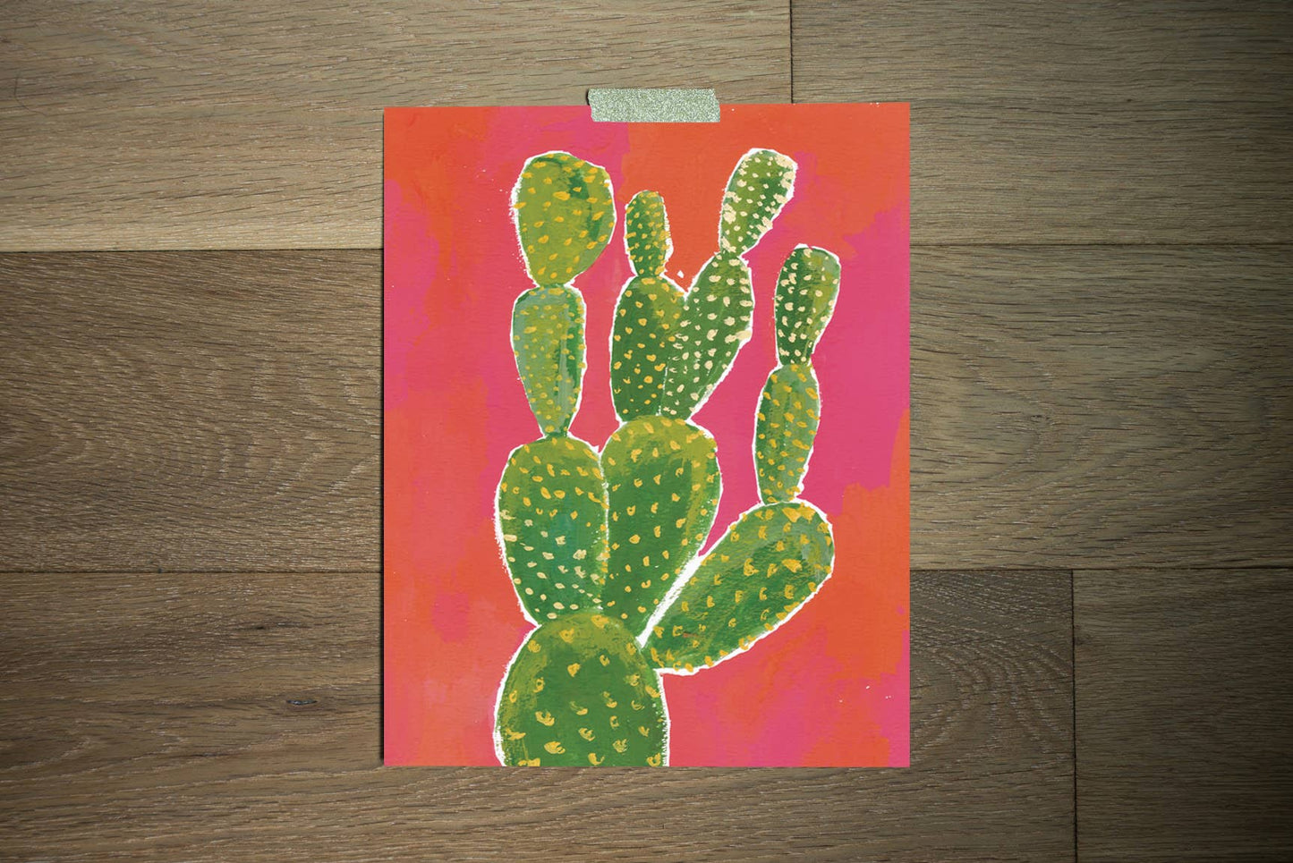 8'' x 10'' Cactus Canvas Print