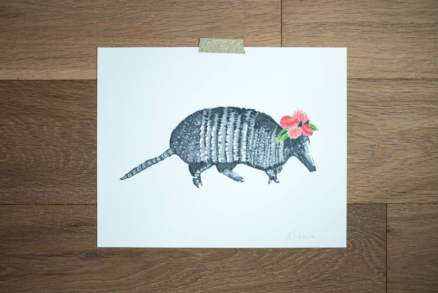 8'' x 10'' Armadillo Print