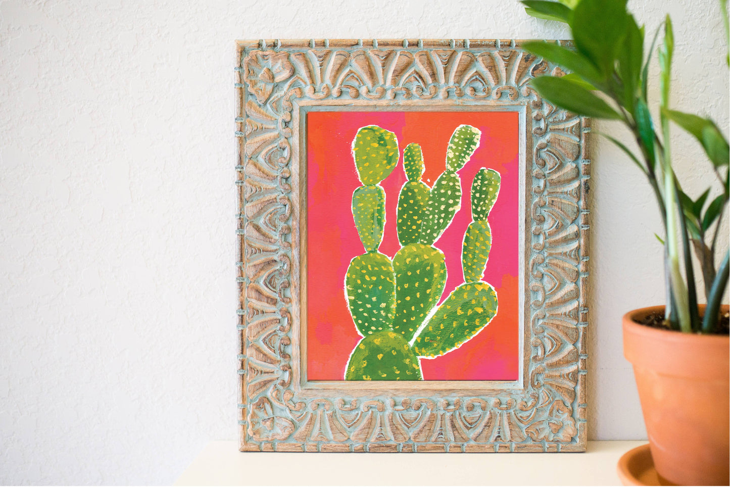 8'' x 10'' Cactus Canvas Print