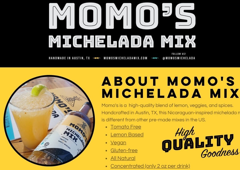 Momo's Michelada Mix -16 Ounce - 8+ Servings