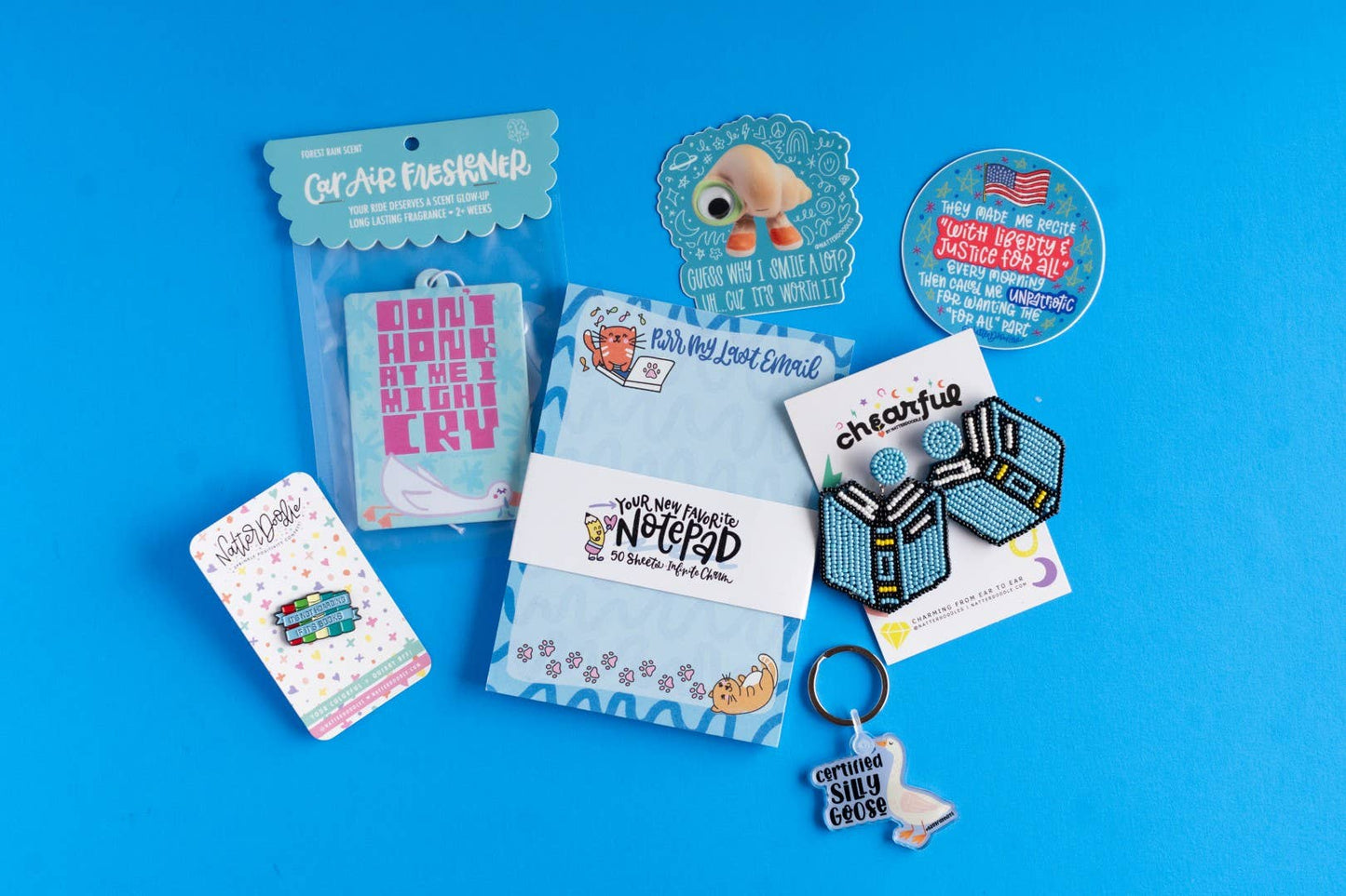Marcel the Shell “Why I Smile a Lot” Waterproof Sticker