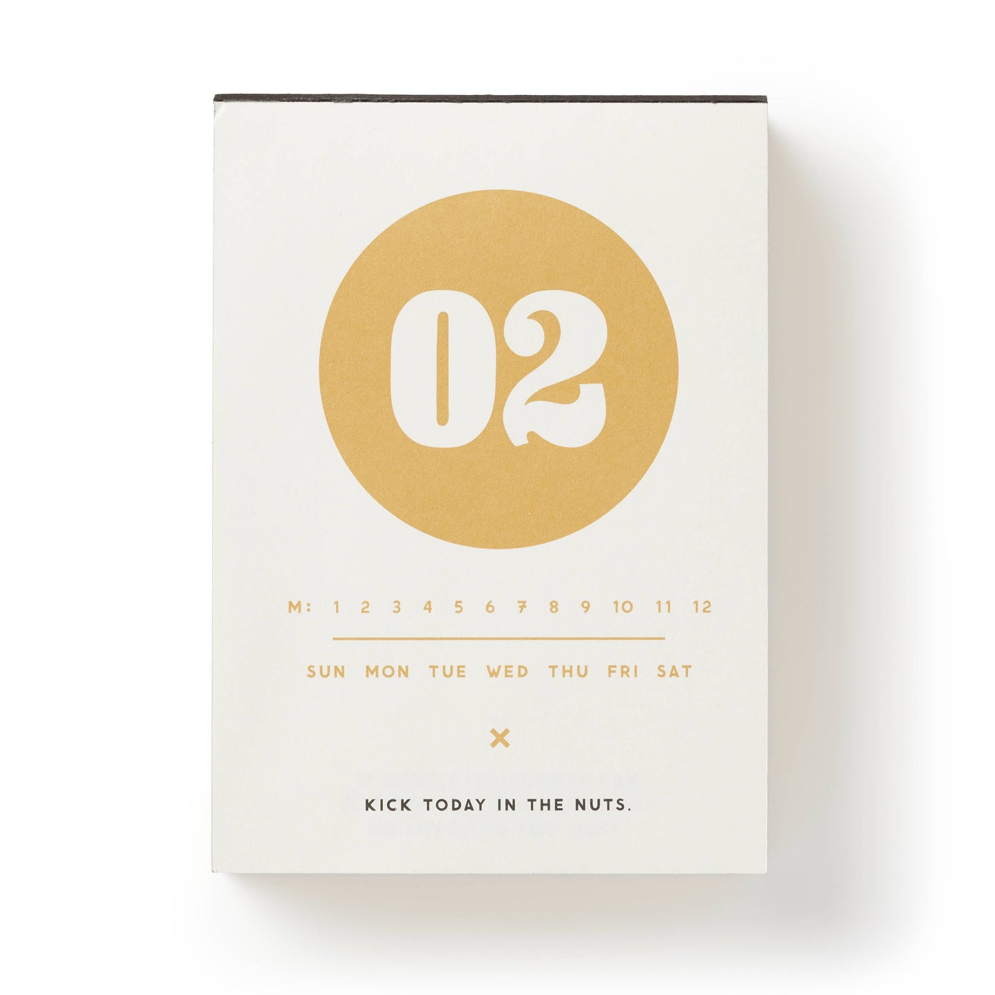 Brass Monkey Make My Day Undated Desk Calendar
