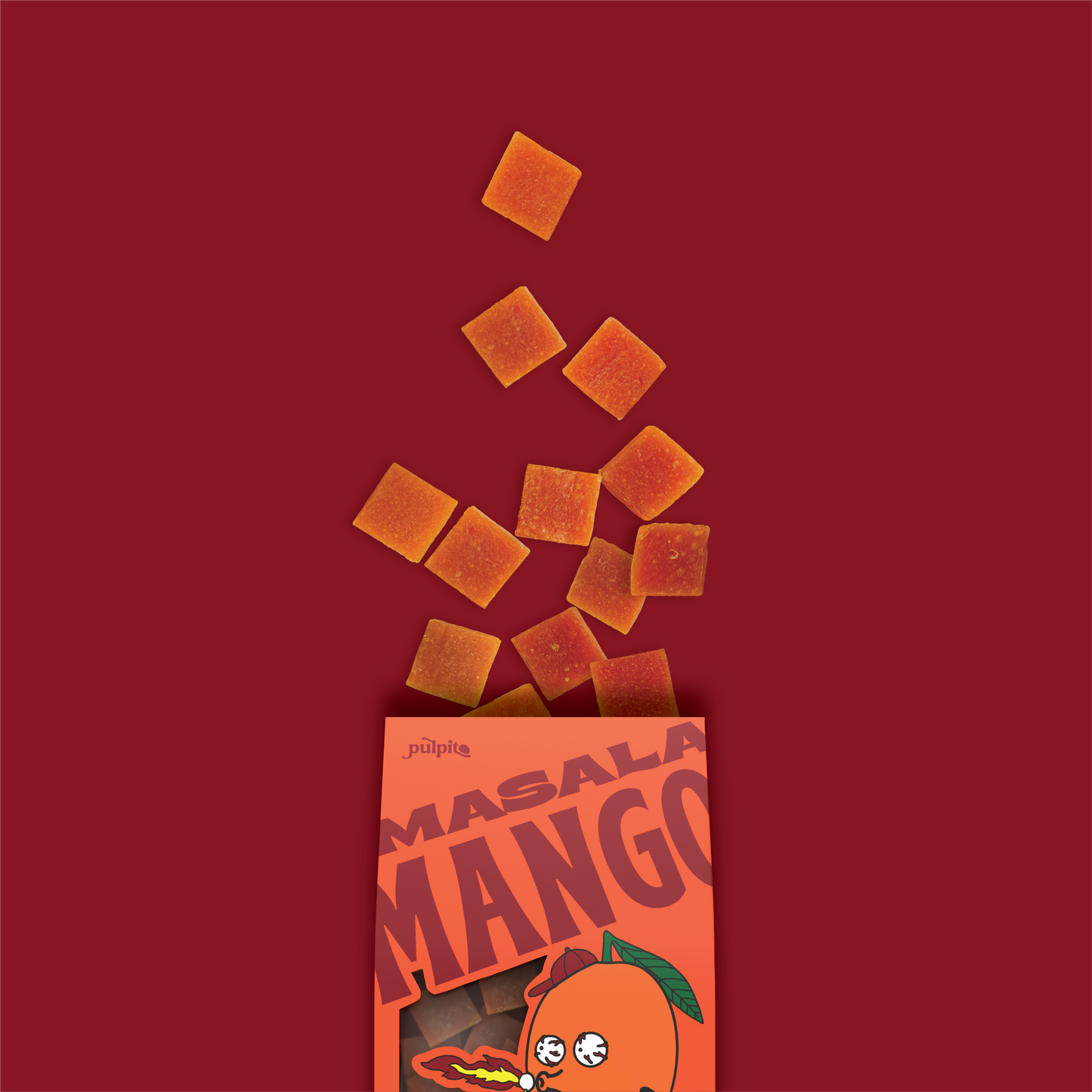 Masala Mango - Natural Fruit Snacks - Dried Fruit Bites