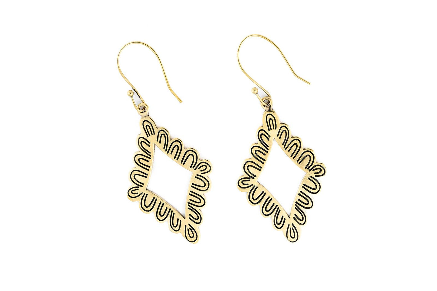 Jenetta Brass Earrings