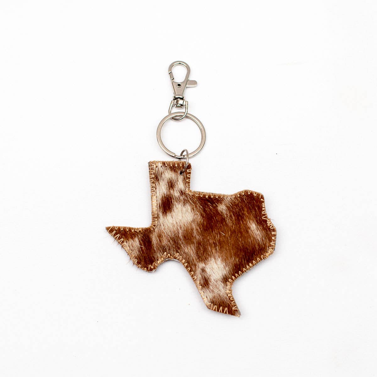 Texas Hide Keychain Clip Brown Jersey 4x4