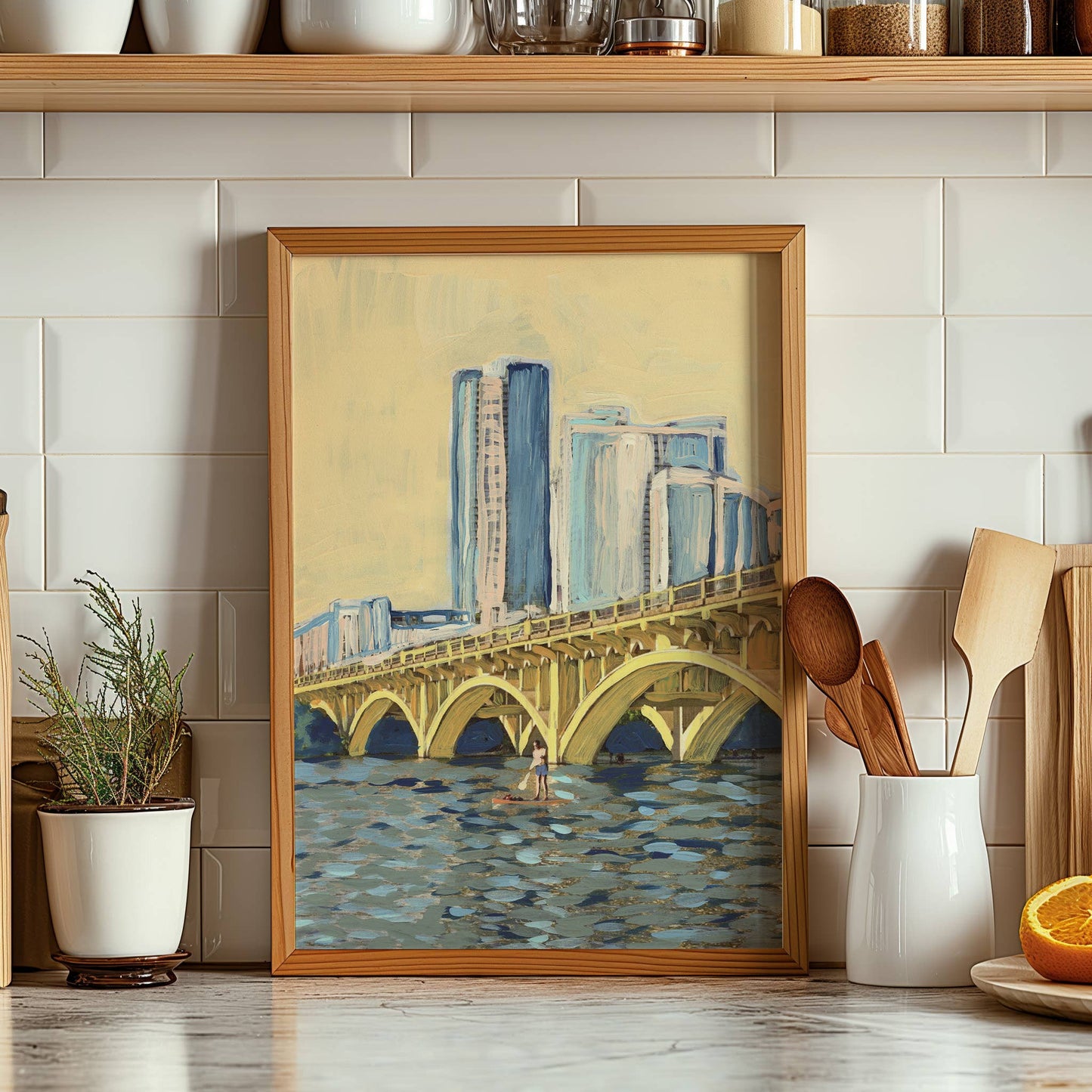 Austin Lady Bird Lake SUP Print