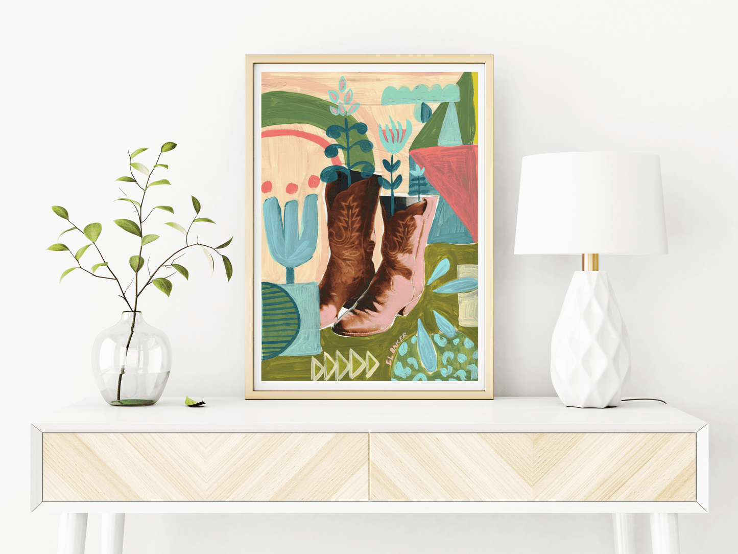 Cowboy Boots Print