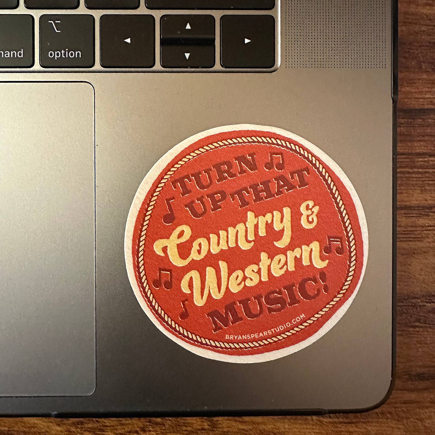 Turn Up that Country & Western Music Sticker