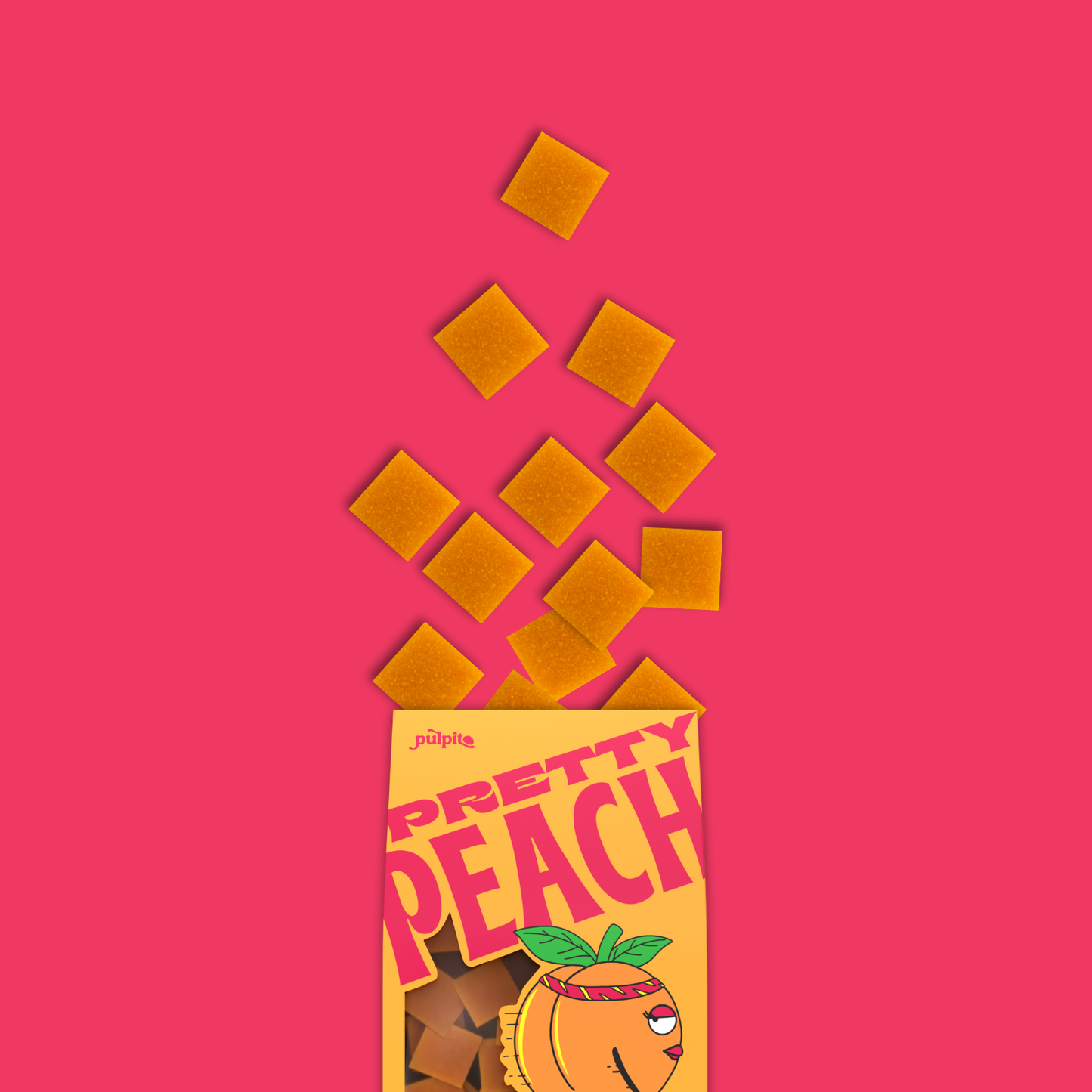 Pretty Peach - Natural Fruit Snacks - Dried Fruit Bites
