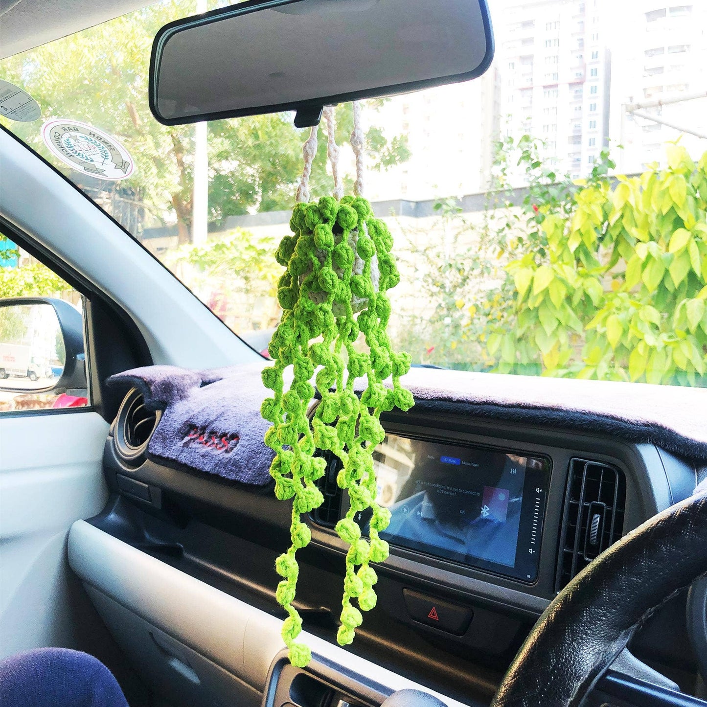 Car Hanging Plant Crochet , Crochet Hanging Plant