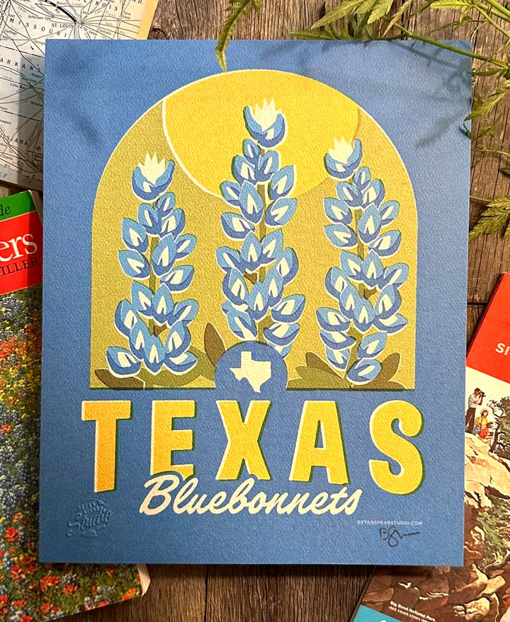 Texas Bluebonnets Print
