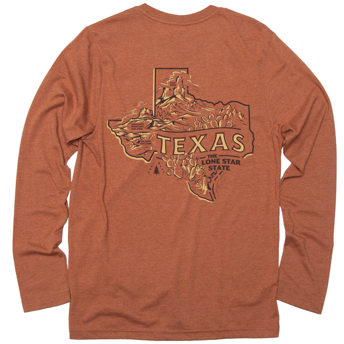 Explore Texas Long Sleeve Pocket Tee