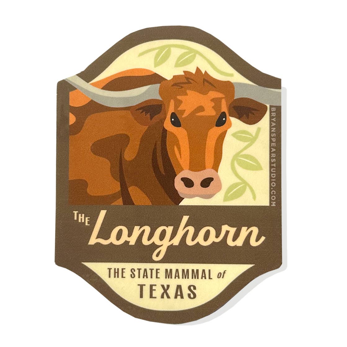 Texas Symbols Sticker: The Longhorn