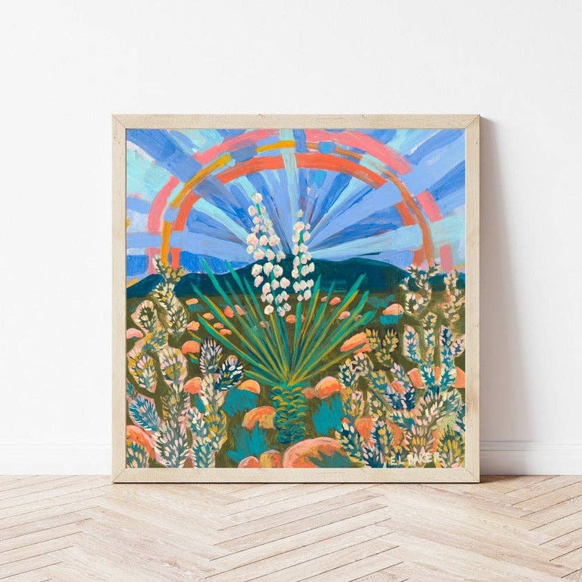 Rainbow Yucca Plant Texas Desert Print 8 x 10