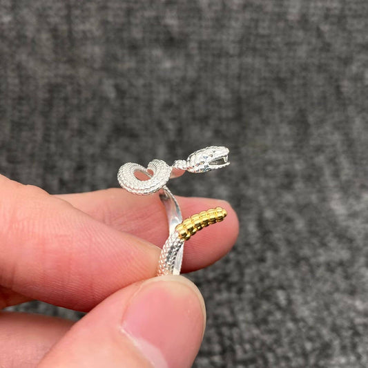 Adjustable Rattlesnake Ring