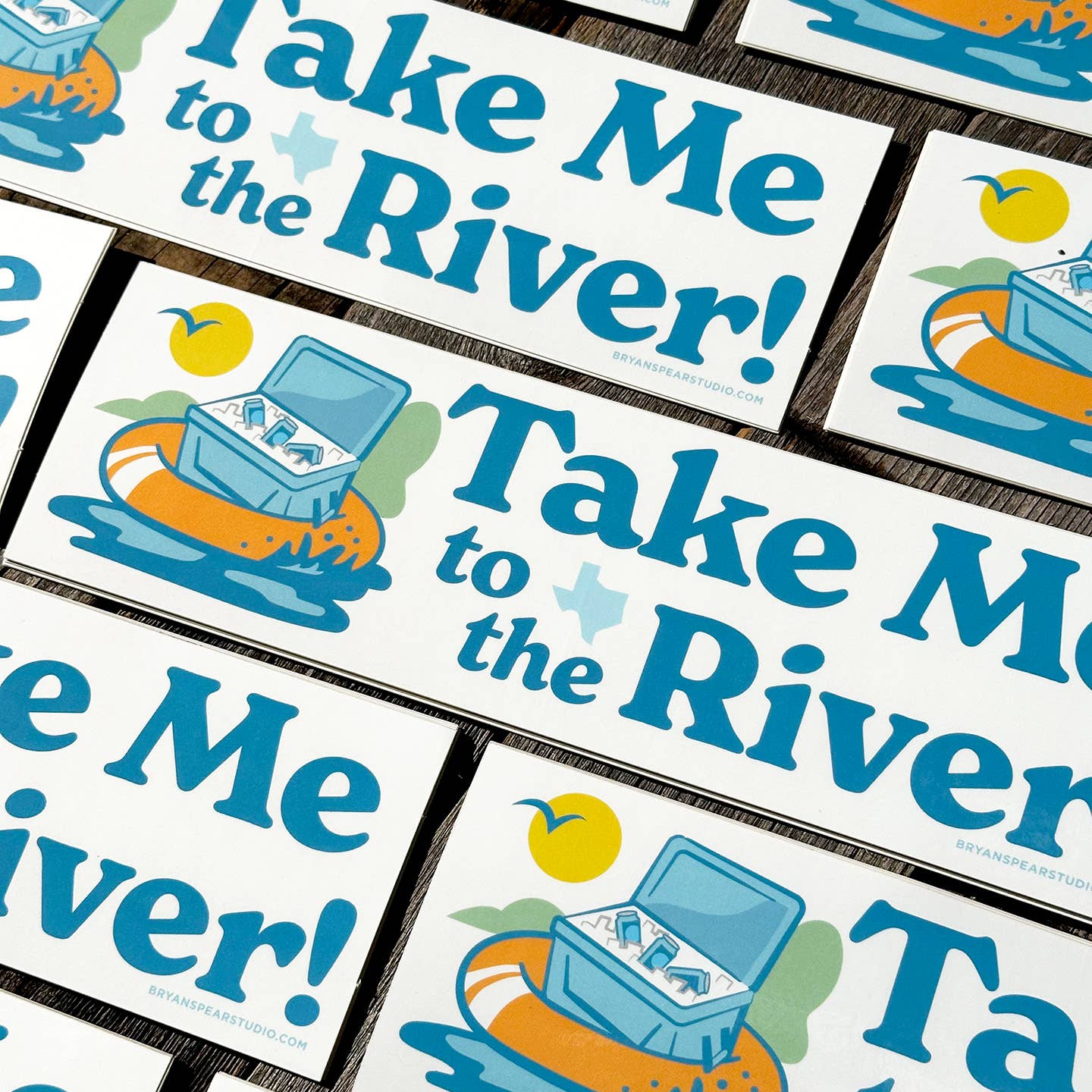 Take Me to the River Bumper Sticker