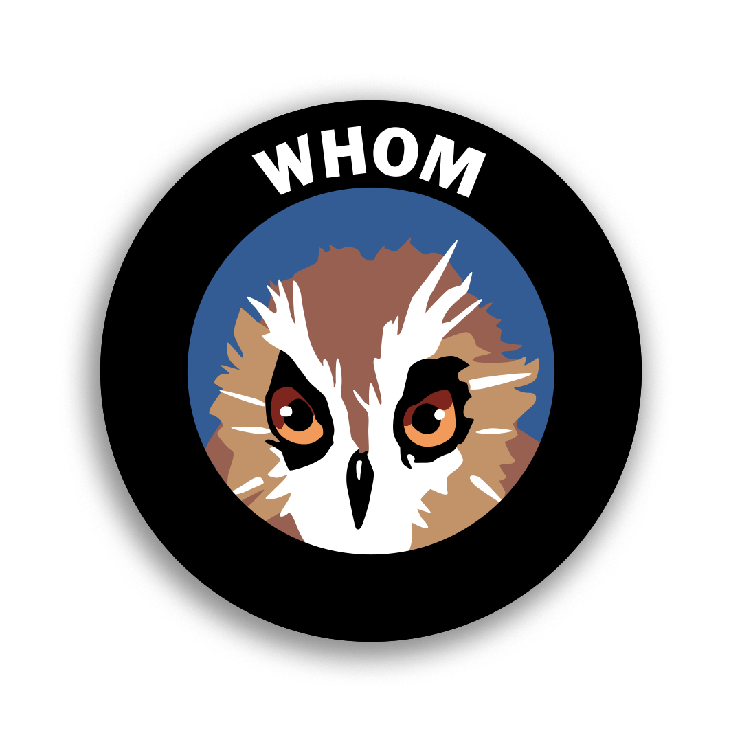 Whom Vinyl Sticker
