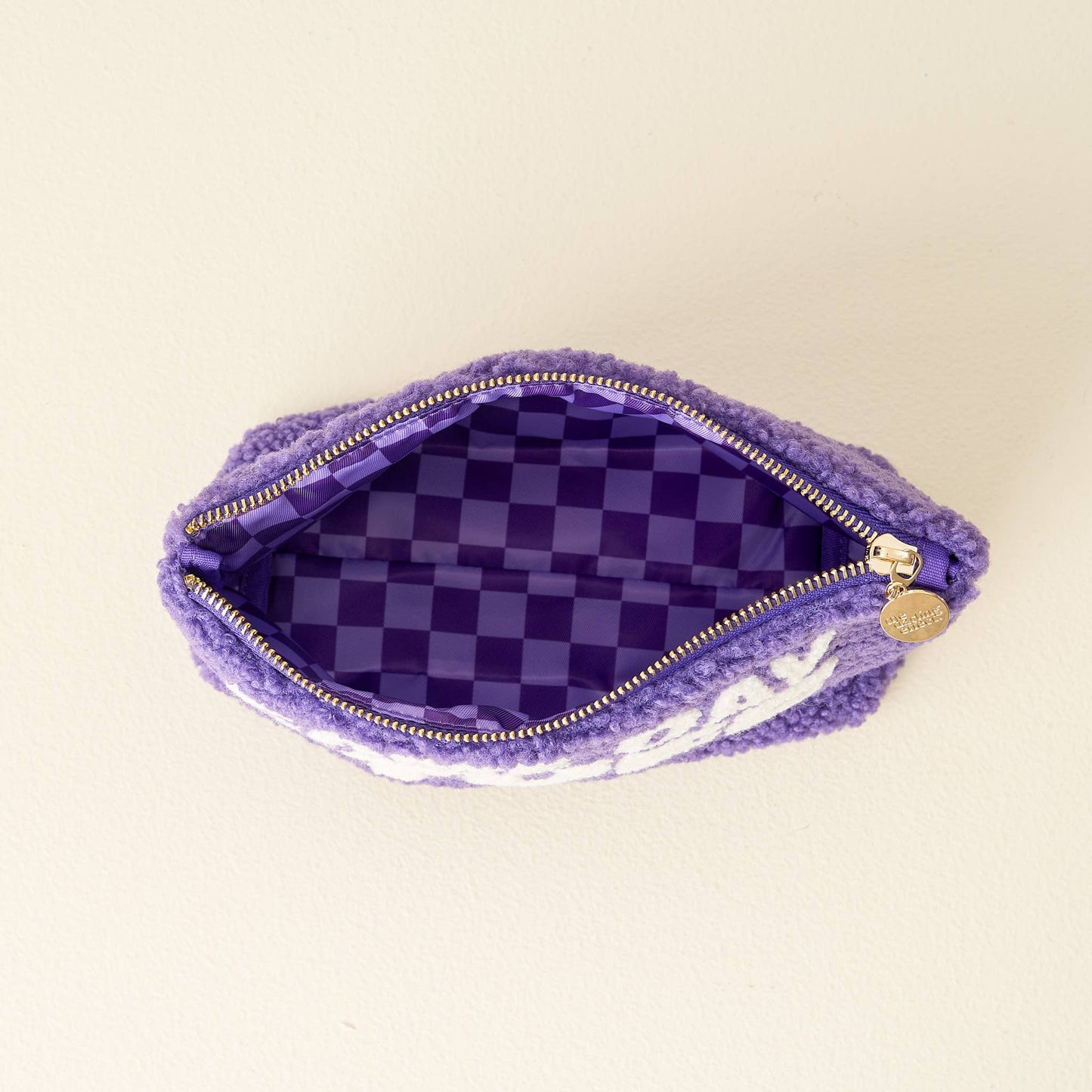 Teddy Pouch-Gameday Stuff Purple