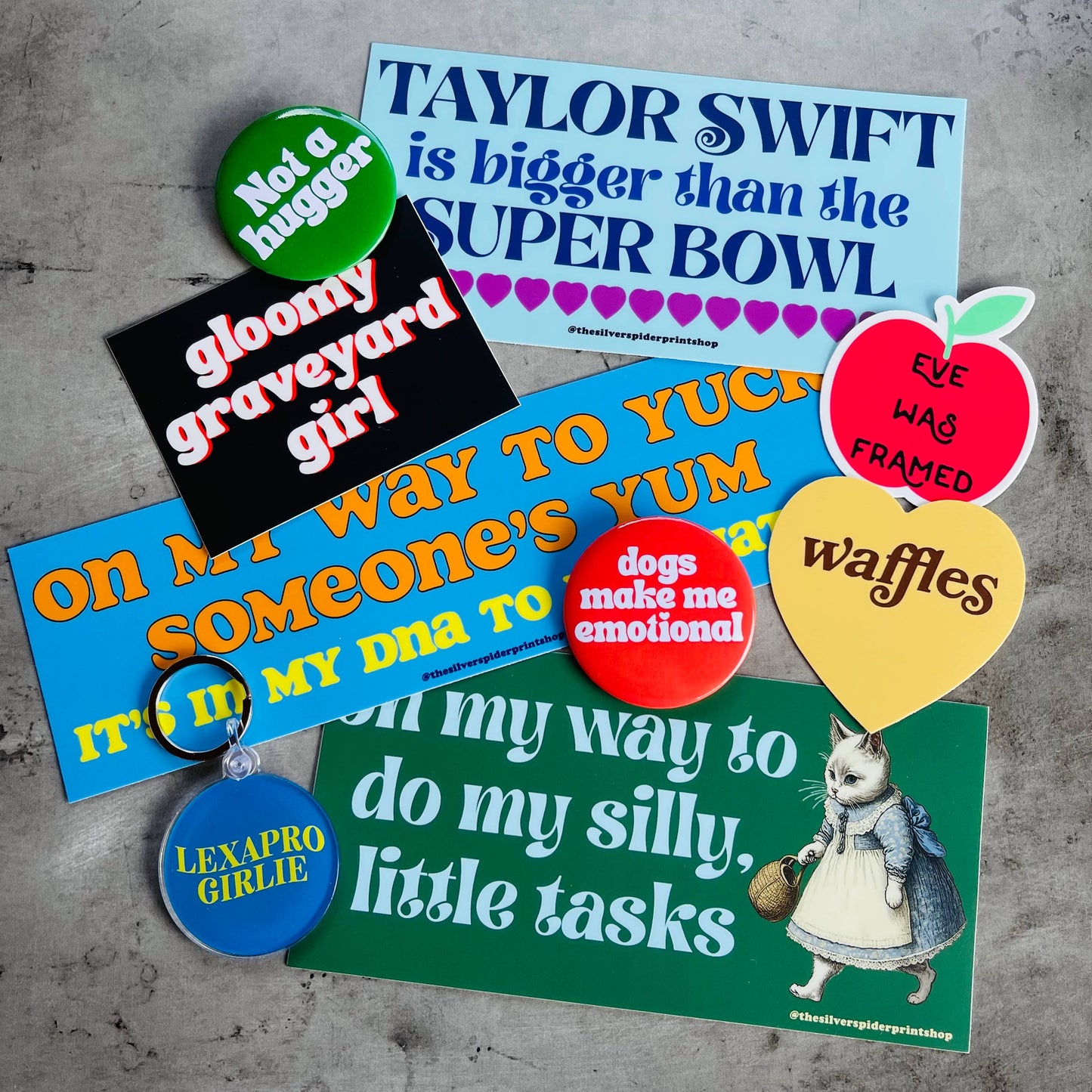 On my way to do my silly little tasks Bumper Sticker