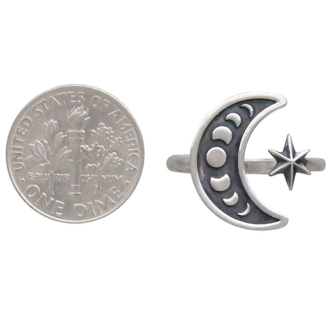 Bronze Adjustable Moon Phase Ring