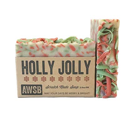 Holiday Bar Soap - Holly Jolly