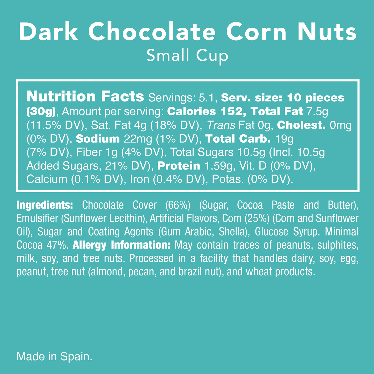 Dark Chocolate Corn Nuts