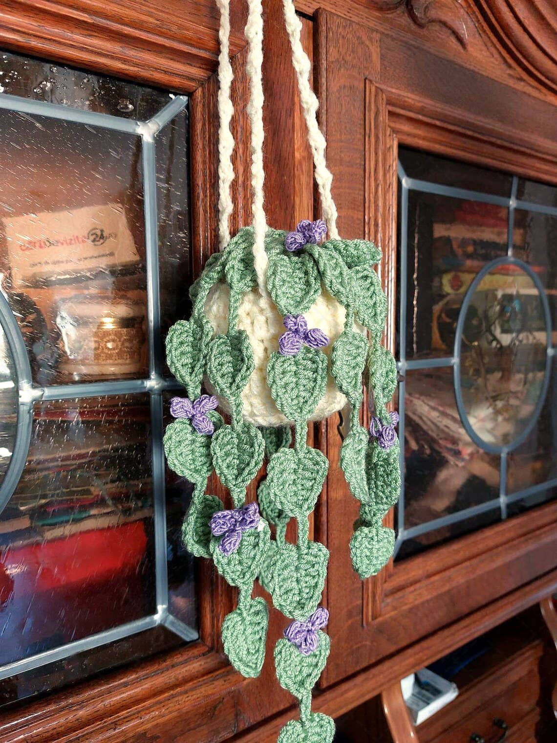Crochet Plant Hanging Ornament, Houseplant Decor, Home Decor