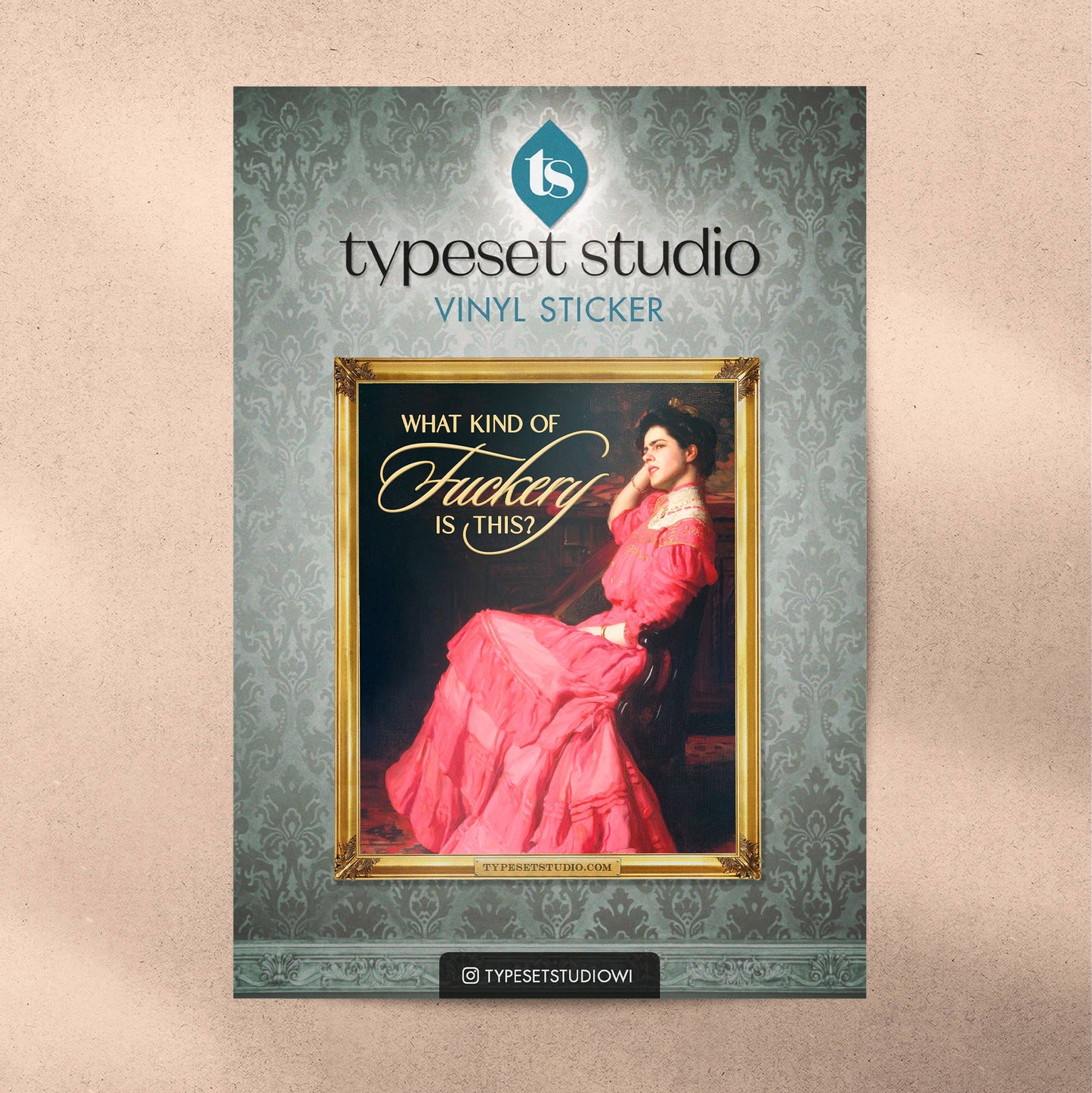 What Kind of Fuckery - Altered Classic Art Vinyl Sticker