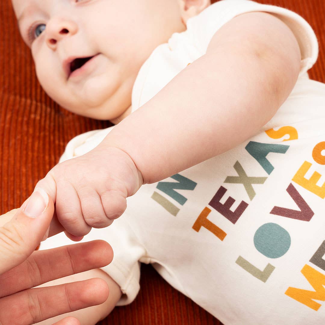 Someone in TX Loves Me Texas Baby Gift Cotton Onesie