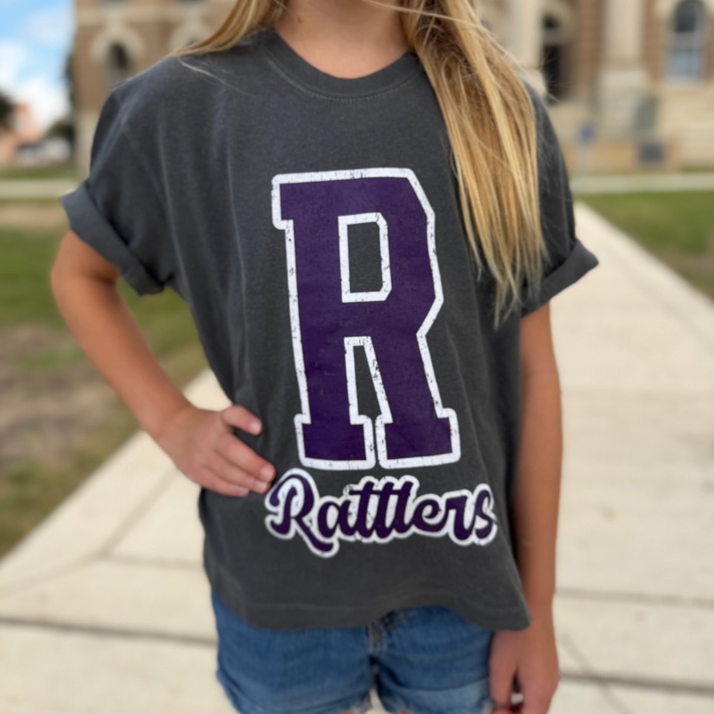 R for Rattlers crop tee