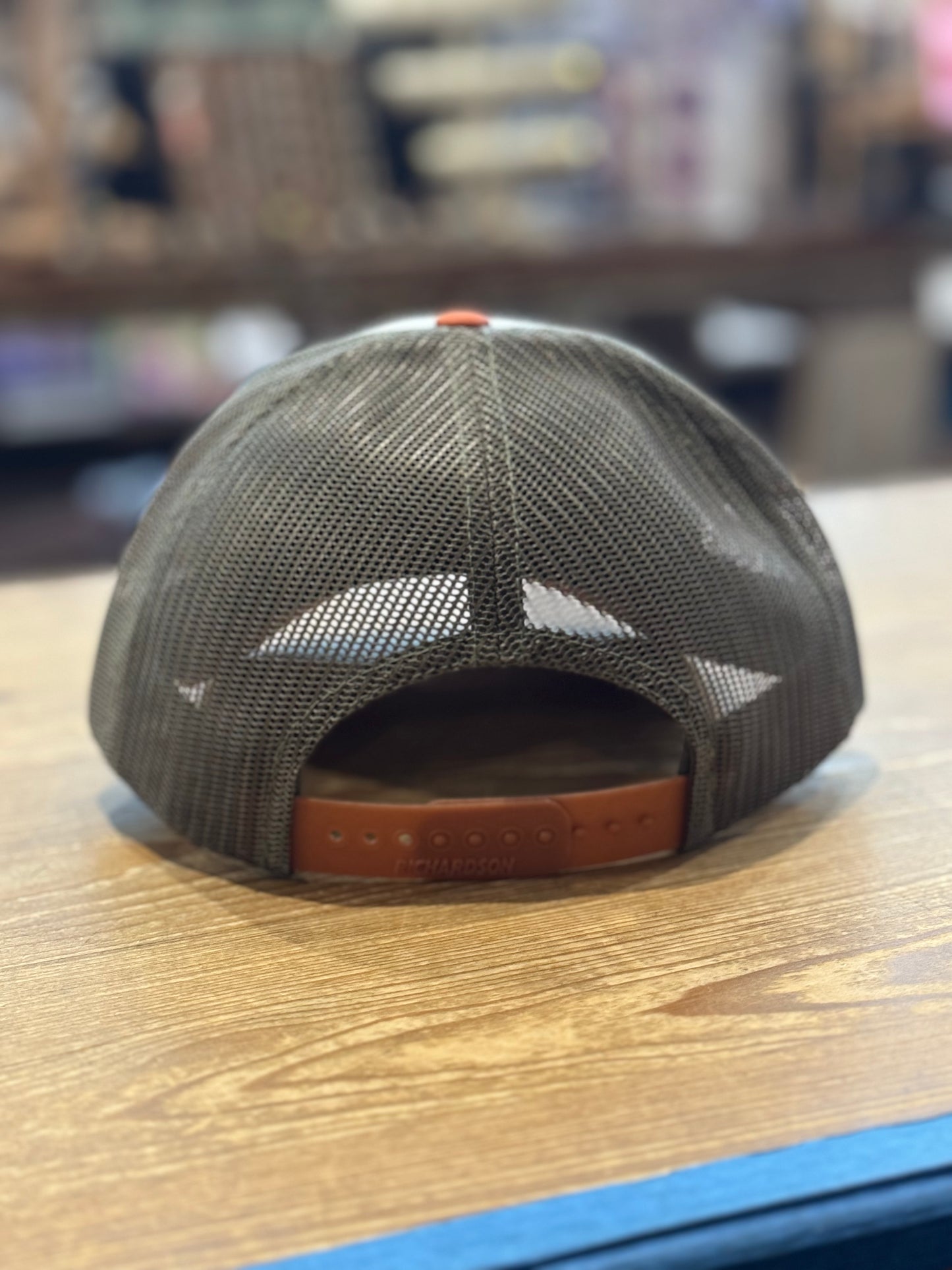 Trucker Hat - Cream & Rust - San Marcos Retro Patch