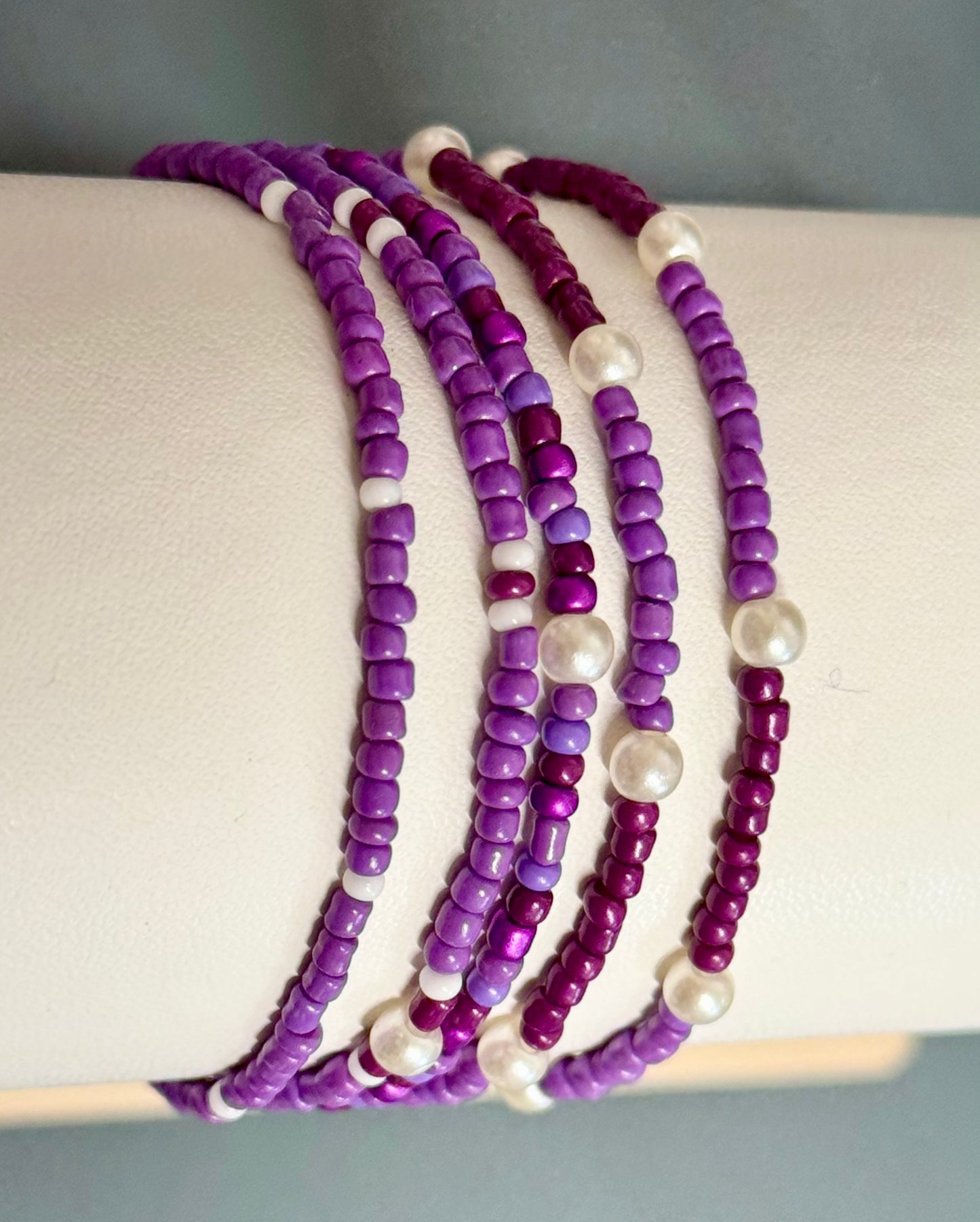 One Love Beads bracelet - Purple
