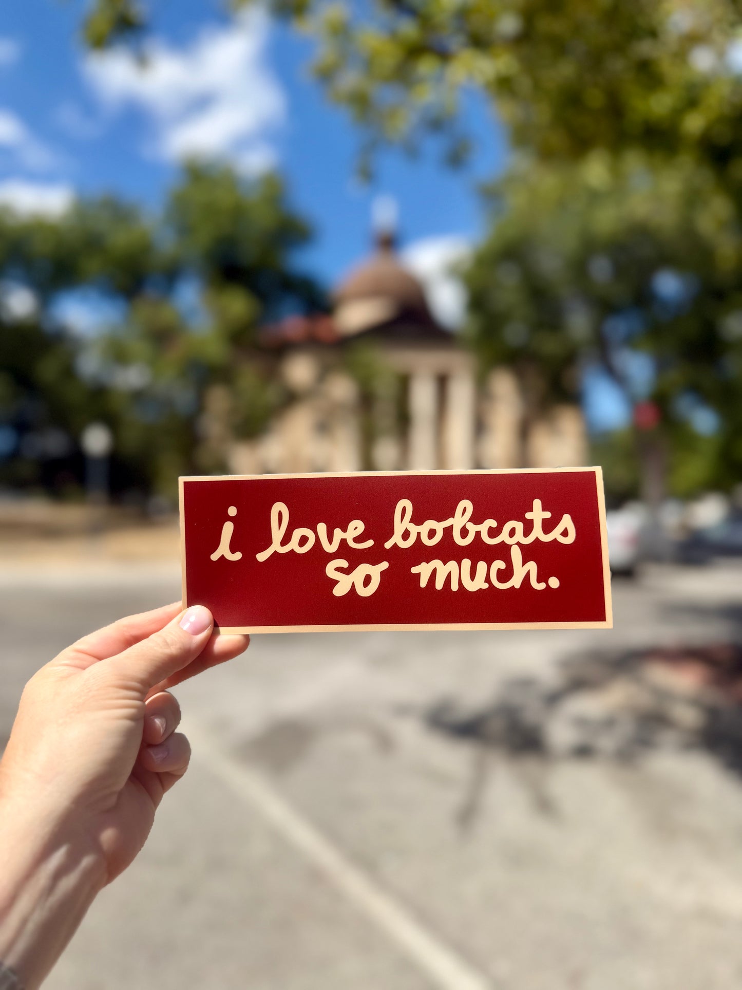 i love bobcats so much Bumper Sticker