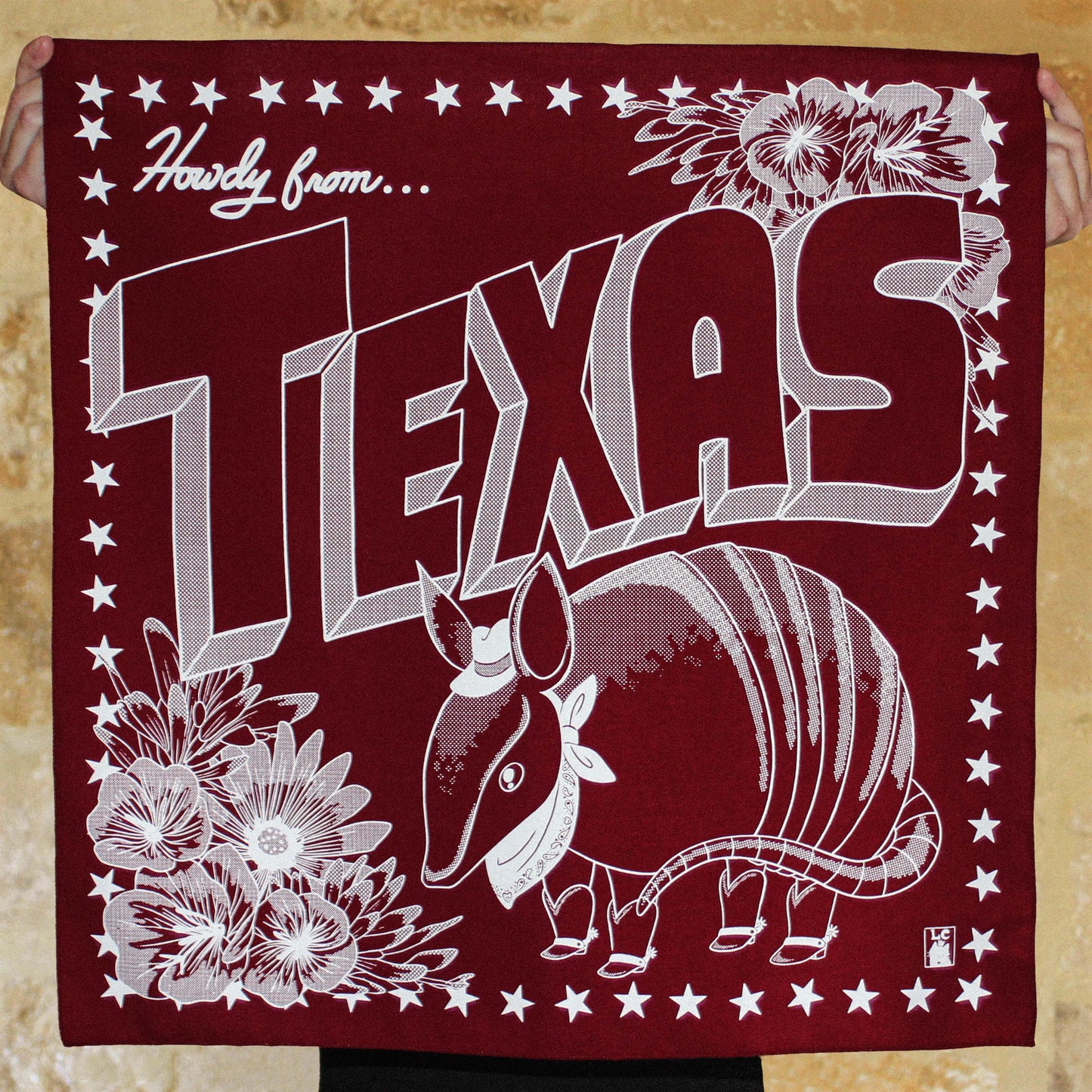 Howdy Maroon Bandana