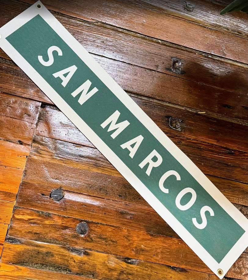 San Marcos 8x40" Felt Banner