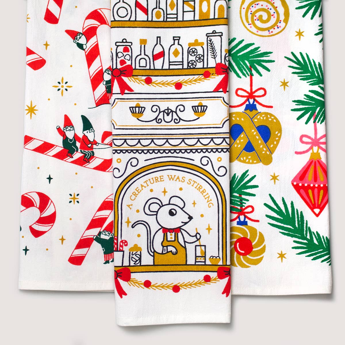 Food Ornaments Tea Towel