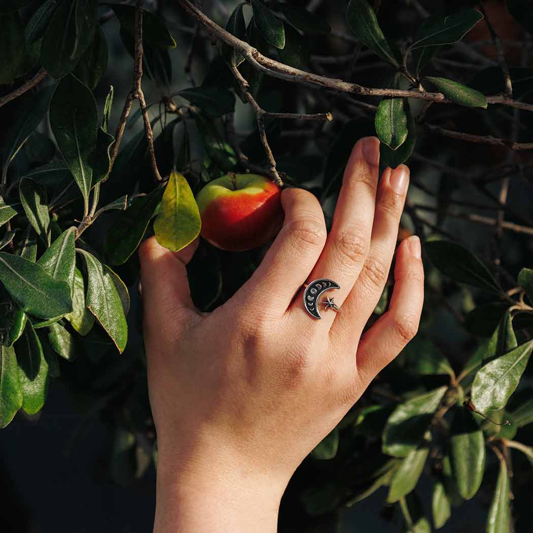 Bronze Adjustable Moon Phase Ring