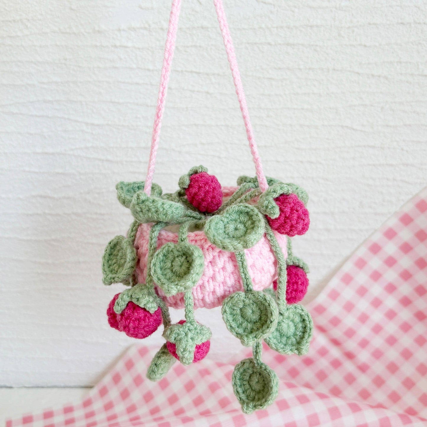 Crochet Flower Plant Fruit, Wall Hanging Home Decor