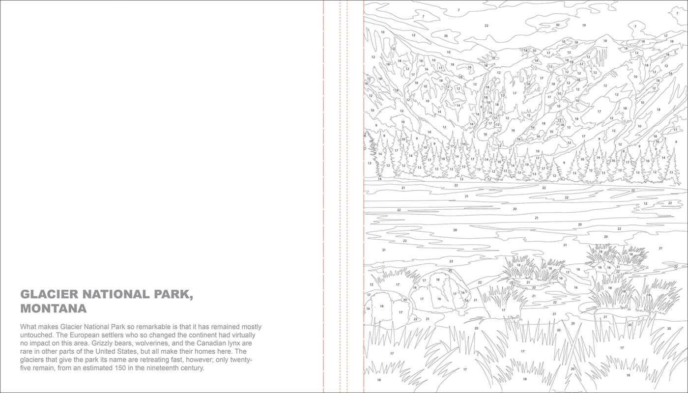 National Parks Color-by-Number by Editors of Thunder Bay Press