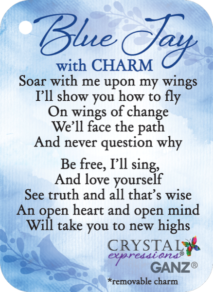 Blue Jay with charm