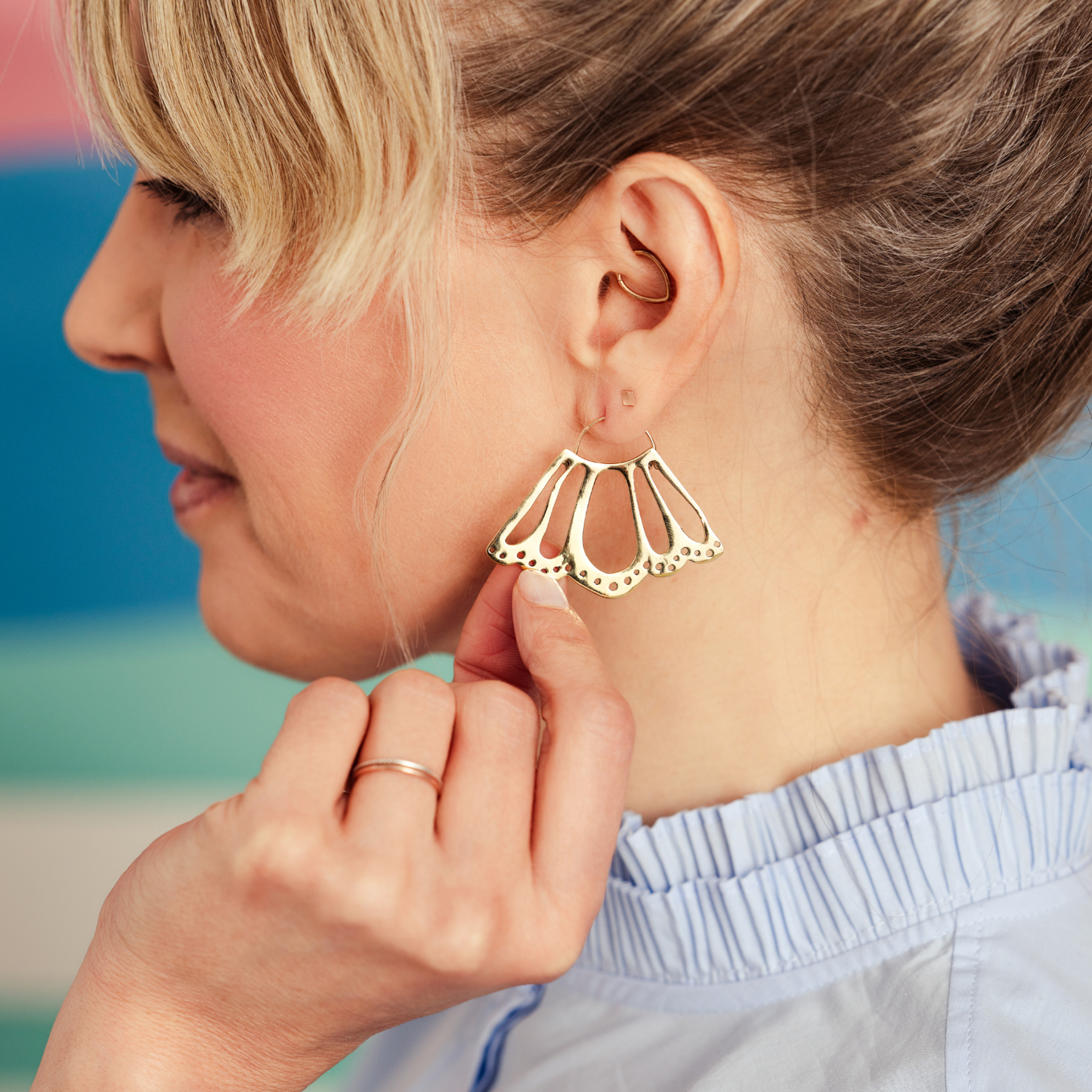 Lucinda Brass Earrings