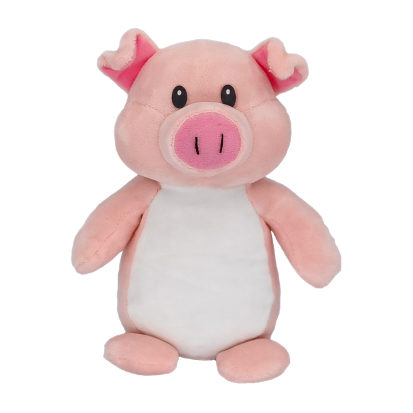Squishy Pig Plush Animal Sitting 6" Tall