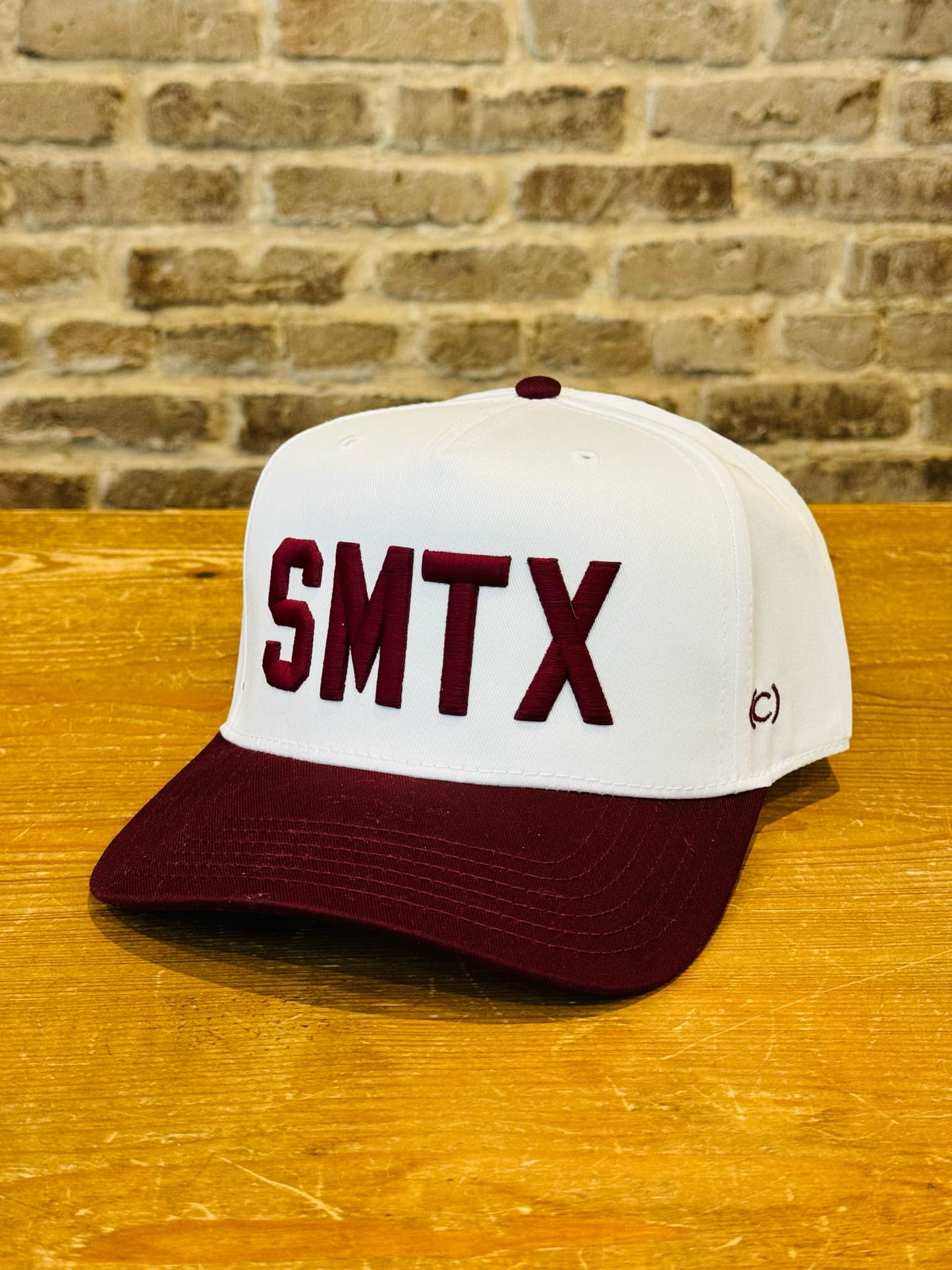 "SMTX" Vintage Two-Tone Hats