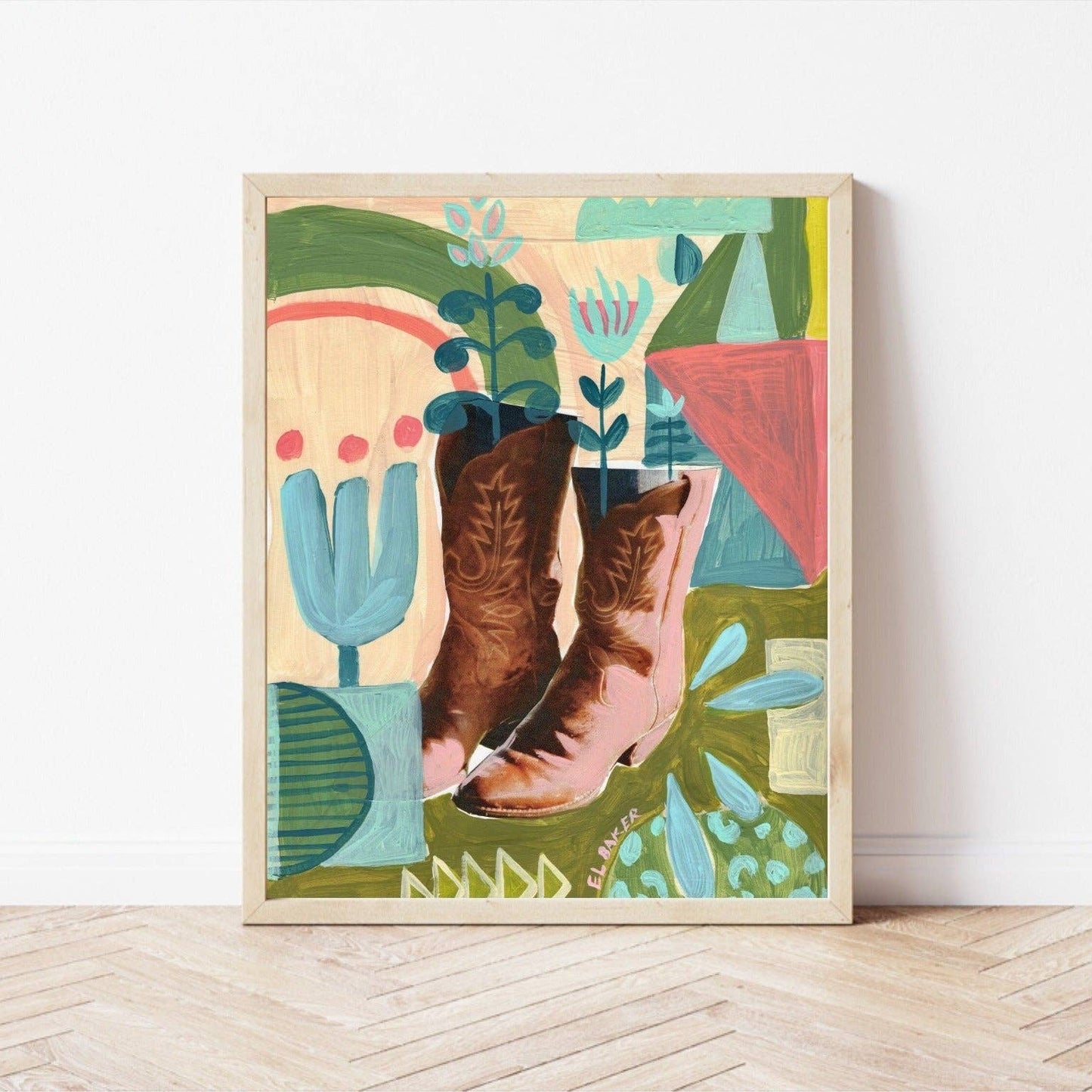 Cowboy Boots Print