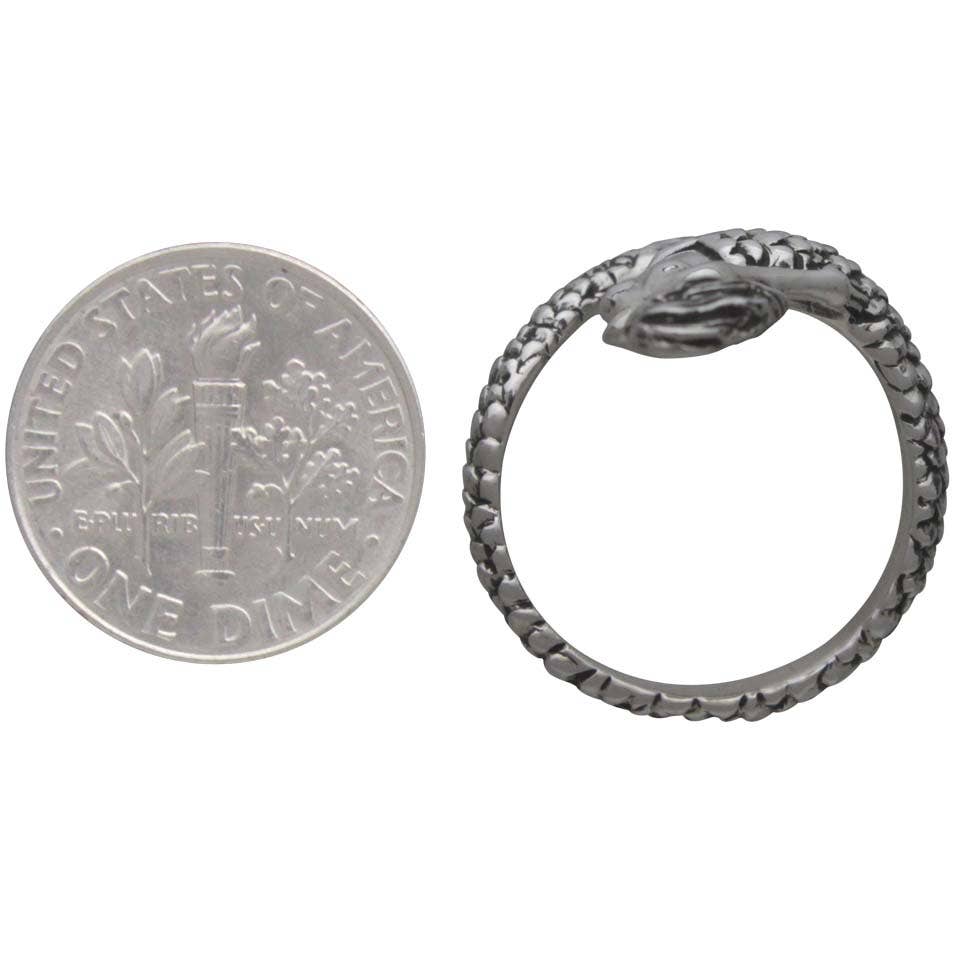 Sterling Silver or Bronze Adjustable Mermaid Ring